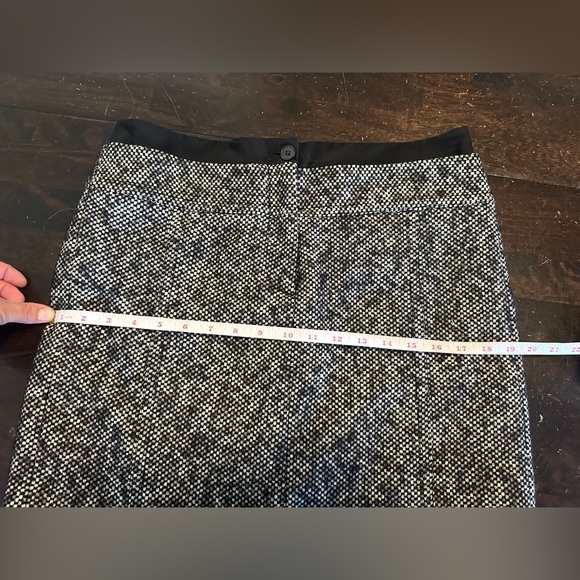 LOFT wool tweed black & white mini skirt - Picture 9 of 10